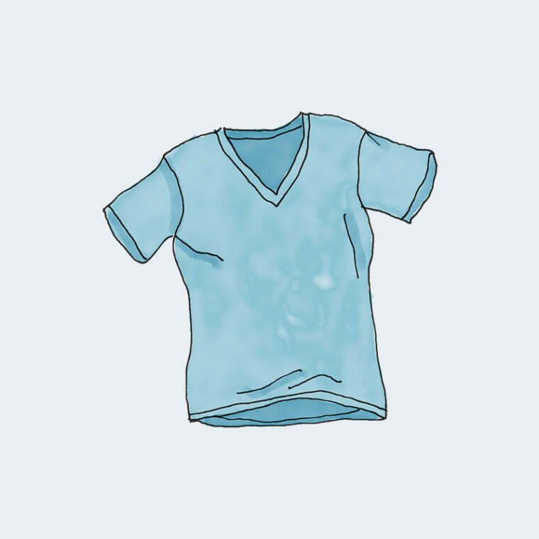 تی شرت یقه وی - Image 3